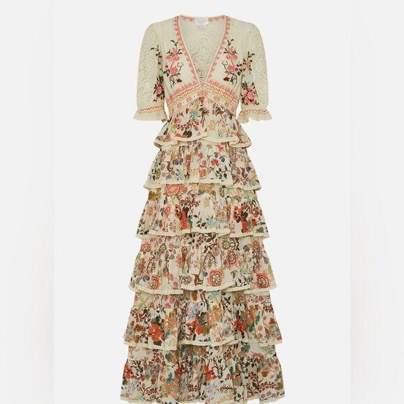 12 PRE-LOVED CAMILLA Dress  1200.00 PUFF SLEEVED HONOR OF HEIRLOOM COLLECTION - Picture 7 of 8